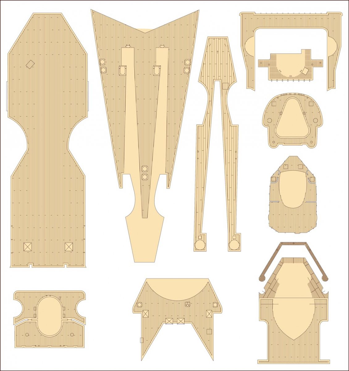 MK1 Design MD-20025 DKM Battleship SCHARNHORST VALUE PACK for Trumpeter 1/200 – image 18