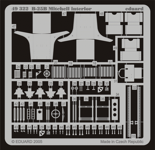 Eduard 49322 B-25B interior 1/48 ACCURATE MINIATURES – zdjęcie 2