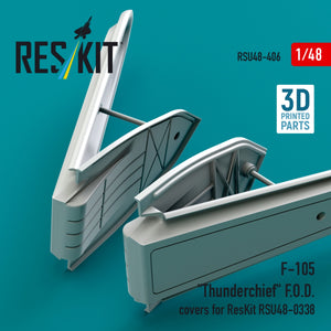 RESKIT RSU48-0406 F-105 "Thunderchief" F.O.D. covers for ResKit RSU48-0338 (3D Printed) 1/48