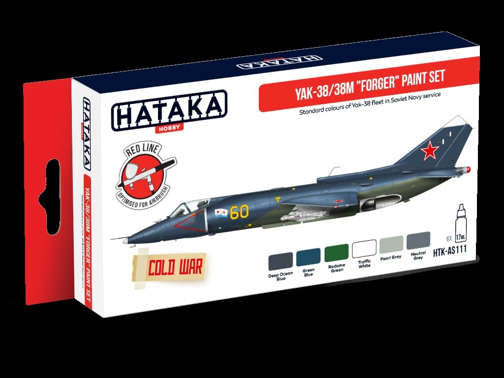 Hataka Hobby HTK-AS111 Yak-38/38M &amp;quot;Forger&amp;quot; paint set (6x17ml) – zdjęcie 3