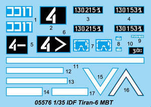 Trumpeter 05576 IDF Tiran-6 MBT 1/35 – zdjęcie 4