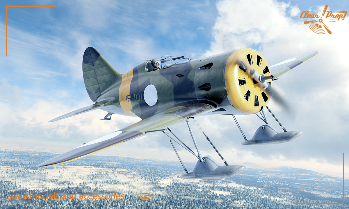 Clear Prop! CP72048 I-16 type 5 In Finnish Service STARTER KIT 1/72 – immagine 3
