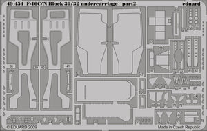 Eduard 49454 F-16C/ N Block 30/32 undercarriage Tamiya 1/48 – zdjęcie 2