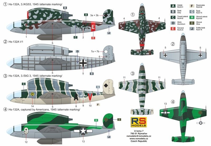 RS Models 92266 Henschel Hs-132 A 1/72 – image 6
