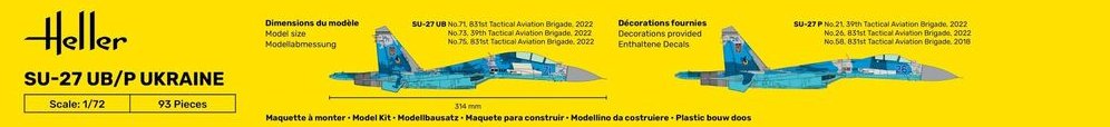 Heller 56371 Starter Set - SU-27 UB/P Ukraine 1/72 – image 3