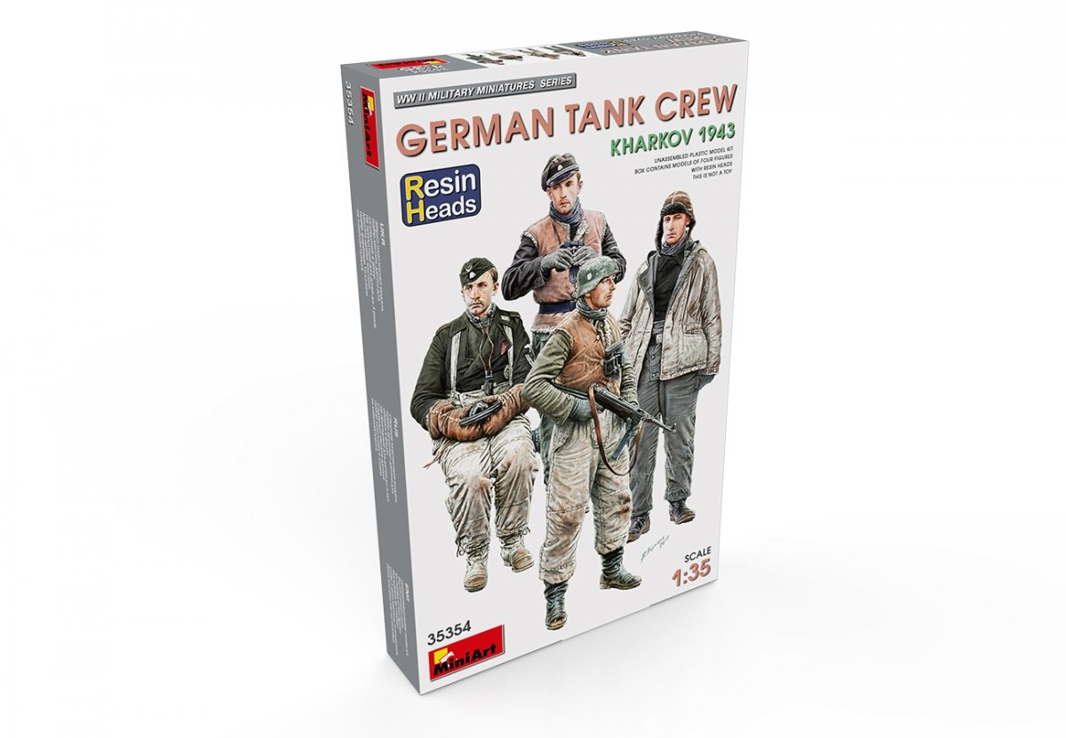 MiniArt 35354 German Tank Crew Kharkov 1943 (Resin Heads) 1/35 – image 2