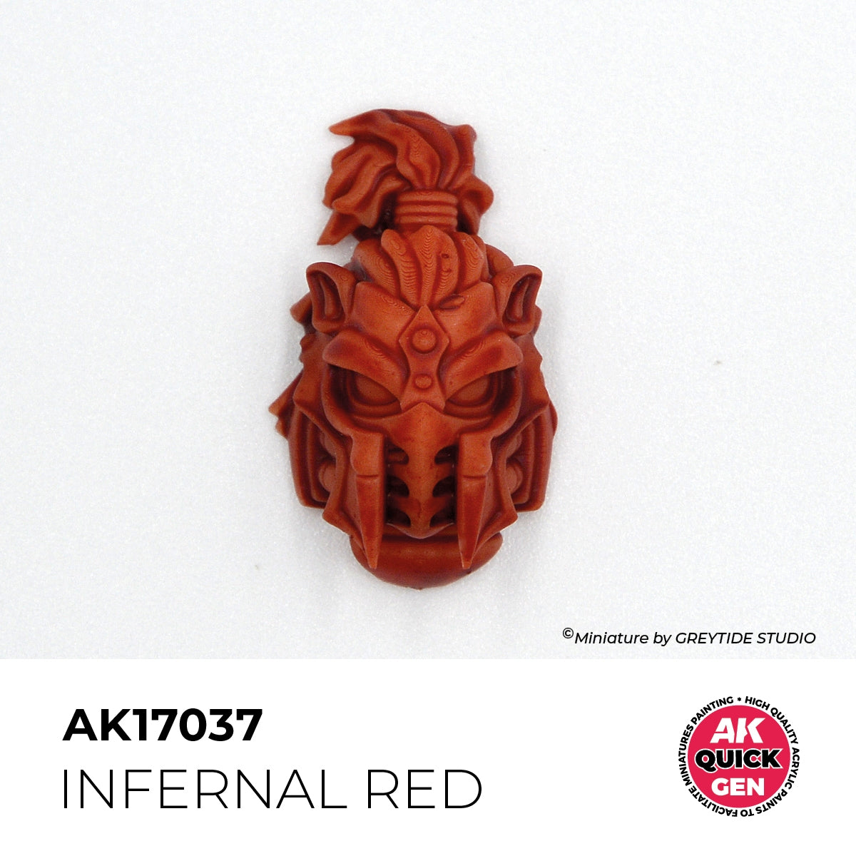 AK Interactive AK17037 INFERNAL RED – QUICK GEN COLOR 18ml