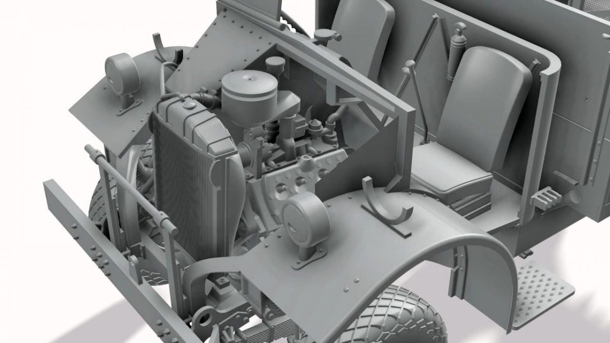 Thunder Model 35312 LRDG CMP F30 Truck w/ Ordnance 37 mm MKI Bofors Gun - Limited Bonus Edition 1/35 – zdjęcie 6