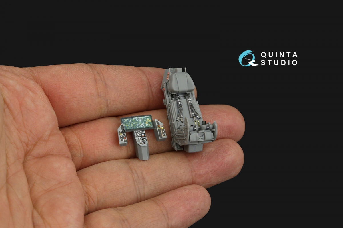 Quinta Studio QD48288 F-35A 3D-Printed &amp;amp; colored Interior on decal paper (Tamiya) 1/48 – image 3