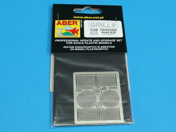 Aber 35G10 Grilles for German tank PzKpfw V Ausf.A/D Panther (Sd.Kfz.181) (1/35) – image 3