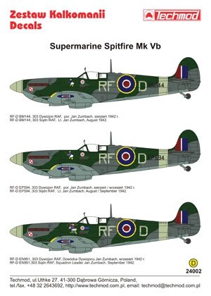 Techmod 24002 - Supermarine Spitfire Mk VB 1/24 – zdjęcie 2