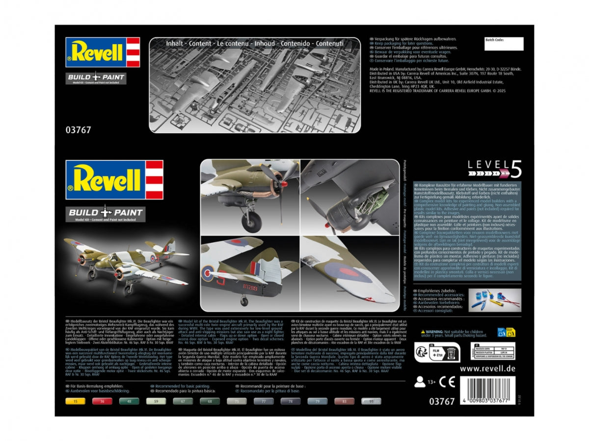 Revell 03767 Bristol Beaufighter Mk. VI - RAF and RAAF Markings 1/48