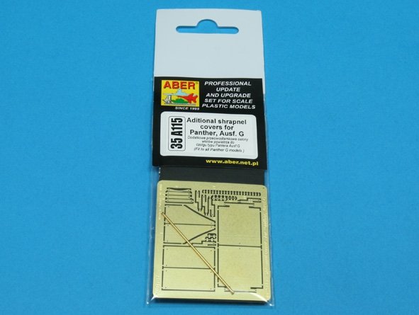 Aber 35A115 Aditional shrapnel covers for Panther Ausf.G 1/35 – zdjęcie 3