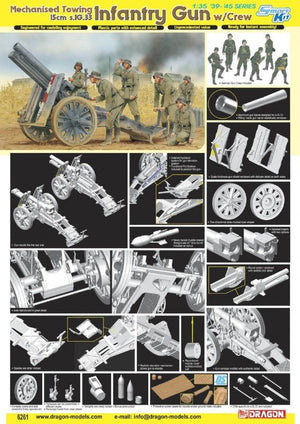 Dragon 6261 15cm Infantry Gun w. Crew 1/35 – zdjęcie 2