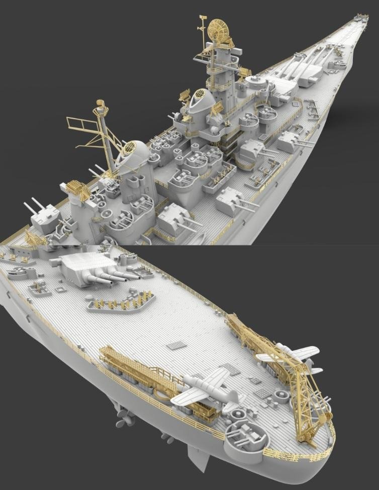 Very Fire VF700902 USS Louisiana BB-71 Montana Class Battleship 1/700 – zdjęcie 5