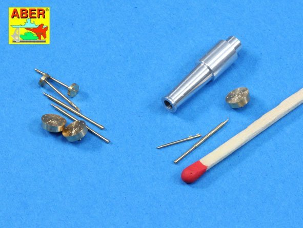 Aber 35l-175 Set of barrels for Soviet tank T-28 Early: 1 x KT-28 (76.2 mm), 3 x Machine Gun DT (7.62 mm) 1/35 – image 2