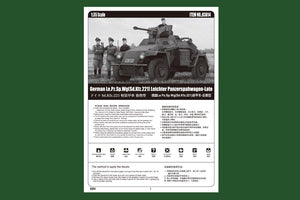 Hobby Boss 83814 German Le.Pz.Sp.Wg Sd.Kfz.221 Leichter Panzerspahwagen-Late – zdjęcie 3