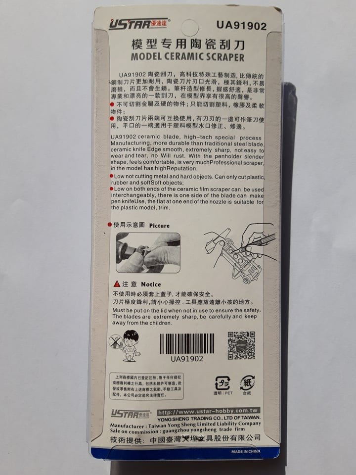 U-Star UA-91902 Pen Knife Ceramic (nożyk, zapasowe ostrza ceramiczne) – zdjęcie 2