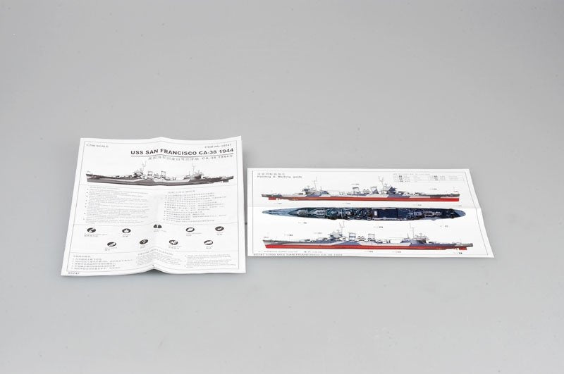 Trumpeter 05747 USS San Francisco CA-38 1944 1/700 – zdjęcie 3
