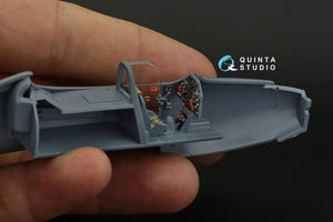 Quinta Studio QD48247 P-39 3D-Printed &amp;amp; coloured Interior on decal paper ( Eduard ) 1/48 – immagine 9