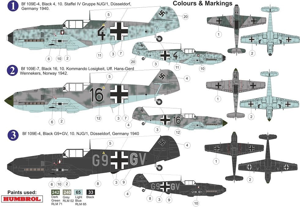 AZ Model AZ7666 Bf 109E-4/7 „Night Fighter“ 1/72 – zdjęcie 2