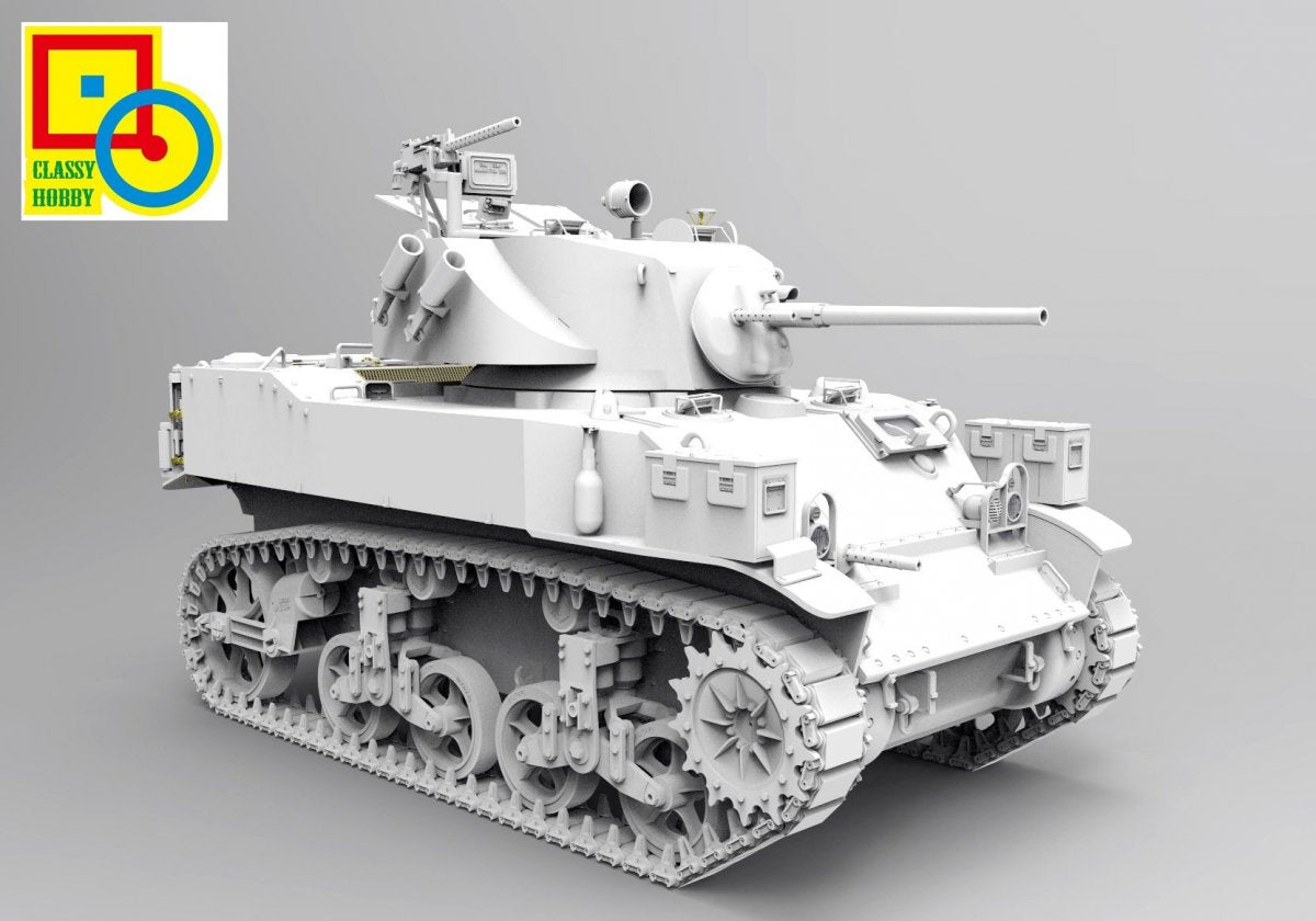 Classy Hobby MC16010 British Stuart VI M5A1 1/16 – zdjęcie 5