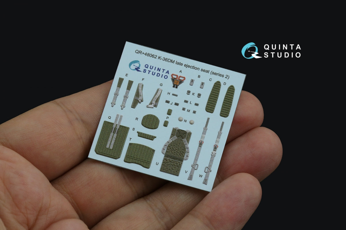 Quinta Studio QR+48062 K-36DM Series2 (late) ejection seat (for MiG-29, MiG-31, Su-27, Su-33, Su-34 aircraft since 2008) (All kits) 1/48 – zdjęcie 3