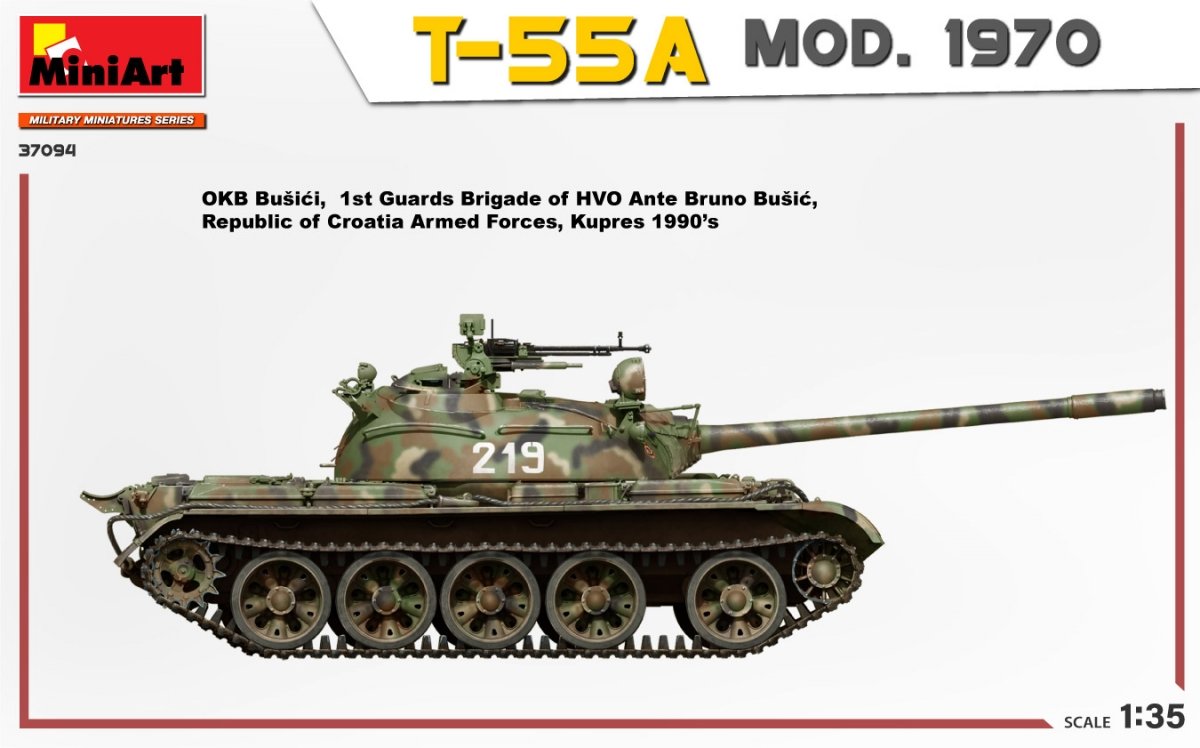 MiniArt 37094 T-55A MOD. 1970 INTERIOR KIT 1/35 – zdjęcie 4