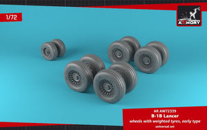 Armory Models AW72339 B-1B Lancer wheels w/ weighted tires, early 1/72 – zdjęcie 2