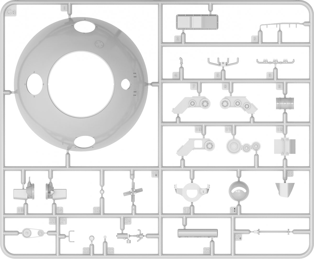 MiniArt 40003 SPHERICAL FIGHTING VEHICLE. TsAMO PROJECT. INTERIOR KIT 1/35 – zdjęcie 13