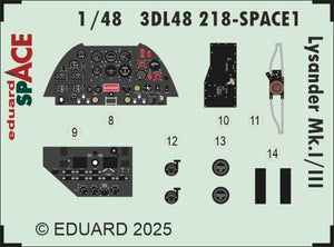 Eduard 3DL48218 Lysander Mk. I/III SPACE AIRFIX 1/48 – zdjęcie 3