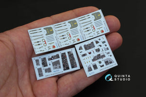 Quinta Studio QD48131 F-4E early/F-4EJ 3D-Printed &amp;amp; coloured Interior on decal paper (for ZM SWS kit) 1/48 – zdjęcie 2