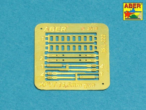 Aber 35L-222 Set of 2 barrels for Russian 14.5 mm machine guns KPVT used on ZPU-2 or ZPU-4 (1/35) – image 7