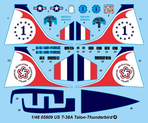 Trumpeter 05809 US T-38A Talon - Thunderbird 1/48 – zdjęcie 8