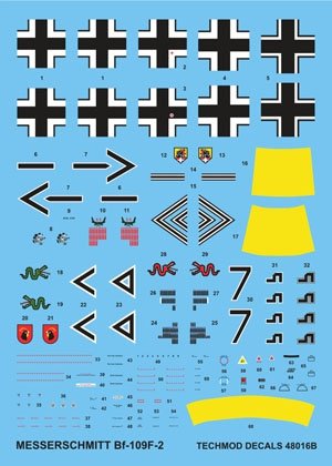 Techmod 48016 - Messerschmitt Bf 109F-2 1/48