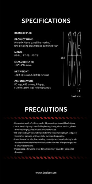 DSPIAE PT-PL Phoenix Plume Panel Line Marker – zdjęcie 7