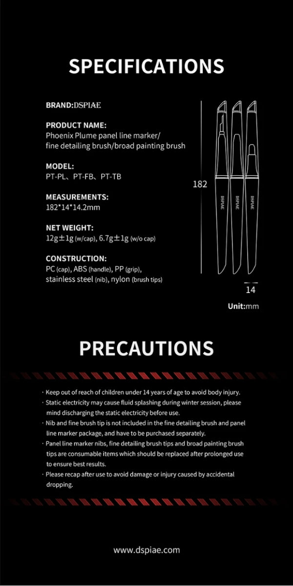 DSPIAE PT-PL Phoenix Plume Panel Line Marker – zdjęcie 7