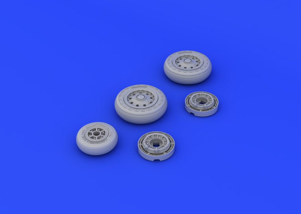 Eduard 648176 F-104 undercarriage wheels early 1/48 (Hasegawa) – zdjęcie 4