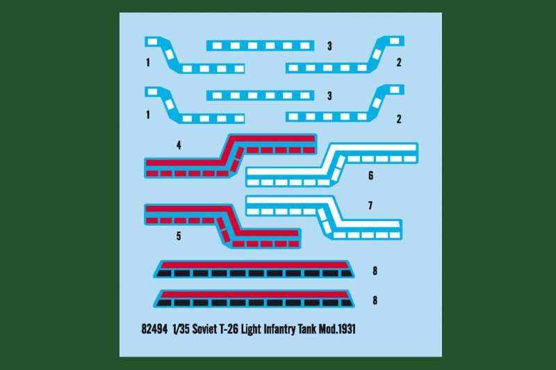 Hobby Boss 82494 Soviet T-26 Light Infantry Tank Mod.1931 1/35 – zdjęcie 8
