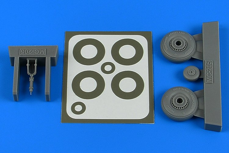 Aires 4811 Macchi Mc.205 wheels & paint masks 1/48 HASEGAWA