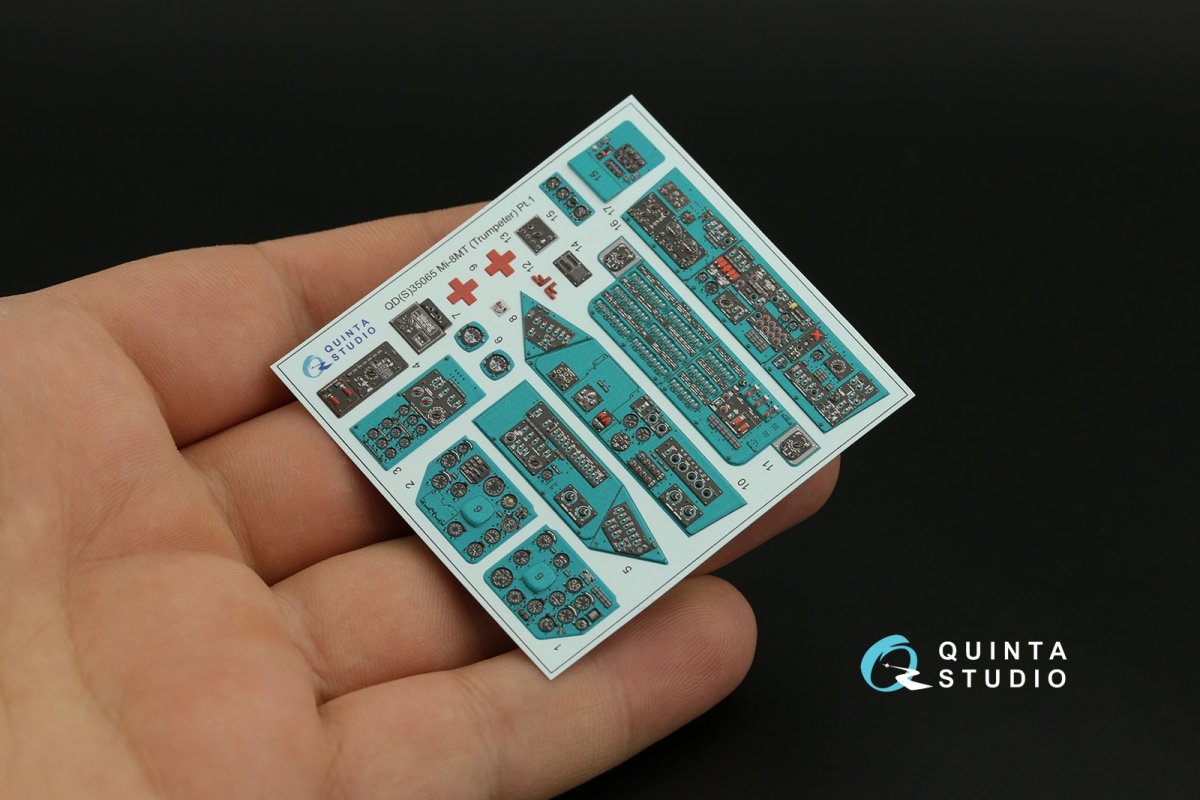 Quinta Studio QDS-35065 Mi-8MT 3D-Printed &amp;amp; coloured Interior on decal paper (Trumpeter) (Small version) 1/35 – zdjęcie 4