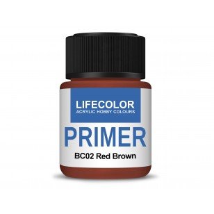 Lifecolor BC02 Acrylic Primer Red Brown 22ml – zdjęcie 2