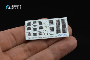 Quinta Studio QDS-48302 F/A-18C late 3D-Printed &amp;amp; coloured Interior on decal paper (Hasegawa) (Small version) 1/48 – zdjęcie 5