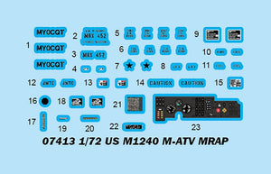 Trumpeter 07413 US M1240 M-ATV MRAP 1/72 – zdjęcie 4
