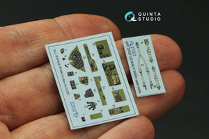 Quinta Studio QD72147 F6F-3 Hellcat 3D-Printed coloured Interior on decal paper (Eduard) 1/72 – zdjęcie 2