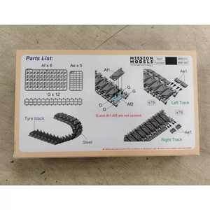 Gecko Models 35GM0094 US M4 Sherman T-54E1 Workable Track Link w/ Duckbill Track Extenders 1/35 – zdjęcie 2