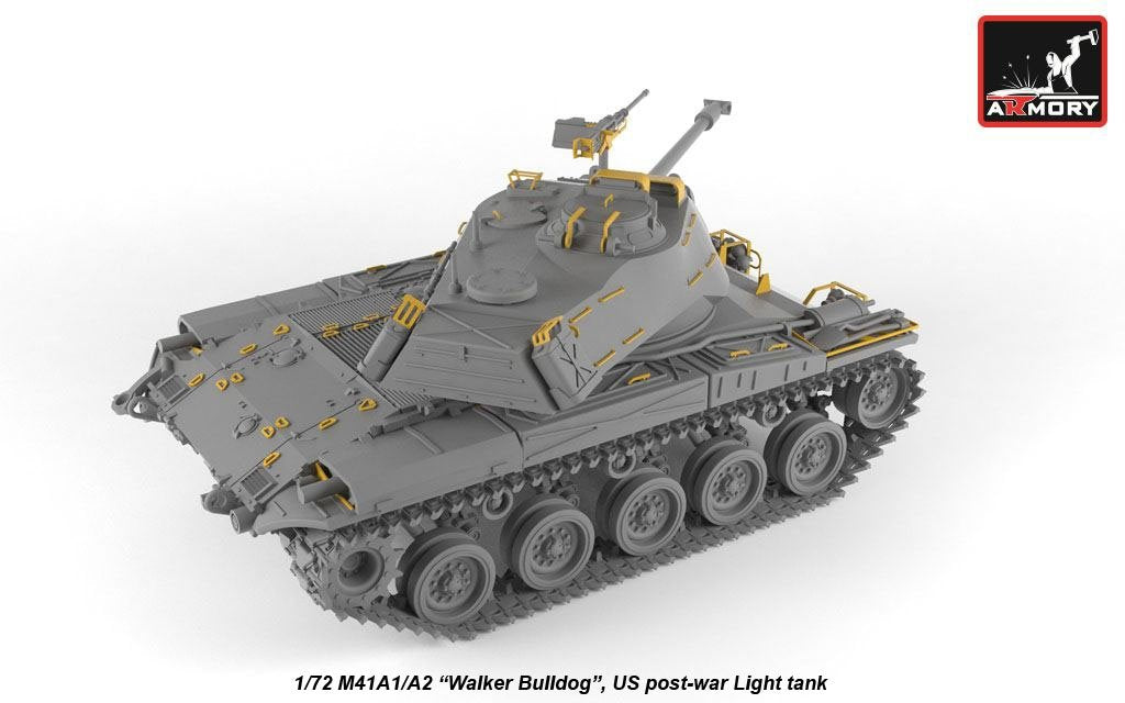 Armory Models 72412 M41A1/A2 Walker Bulldog US post-war Light tank 1/72 – zdjęcie 3
