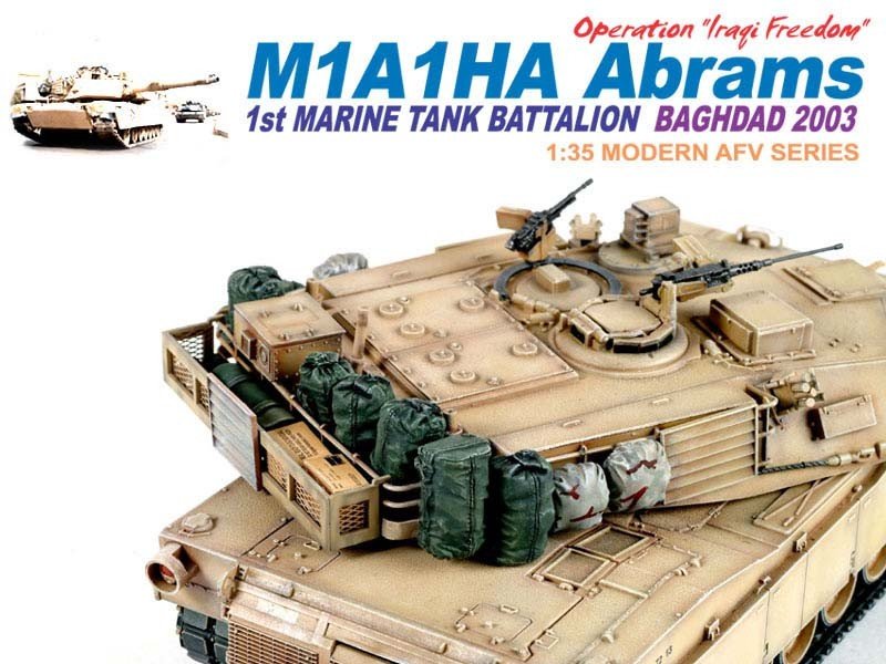 Dragon 3533 M1A1HA Abrams BAGHDAD 2003 1/35 – zdjęcie 3