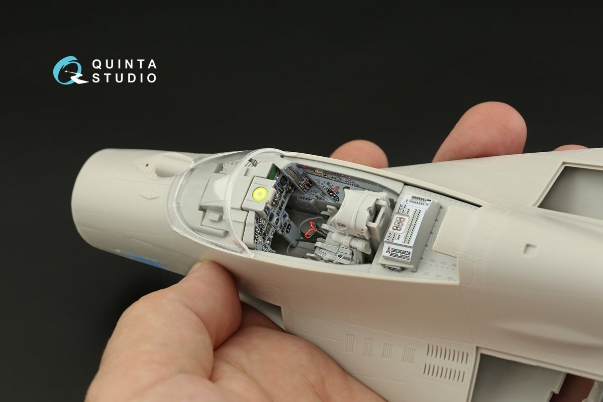Quinta Studio QD32142 MiG-29 9-13 Fulcrum C 3D-Printed &amp;amp; coloured Interior on decal paper (Trumpeter) 1/32 – immagine 3