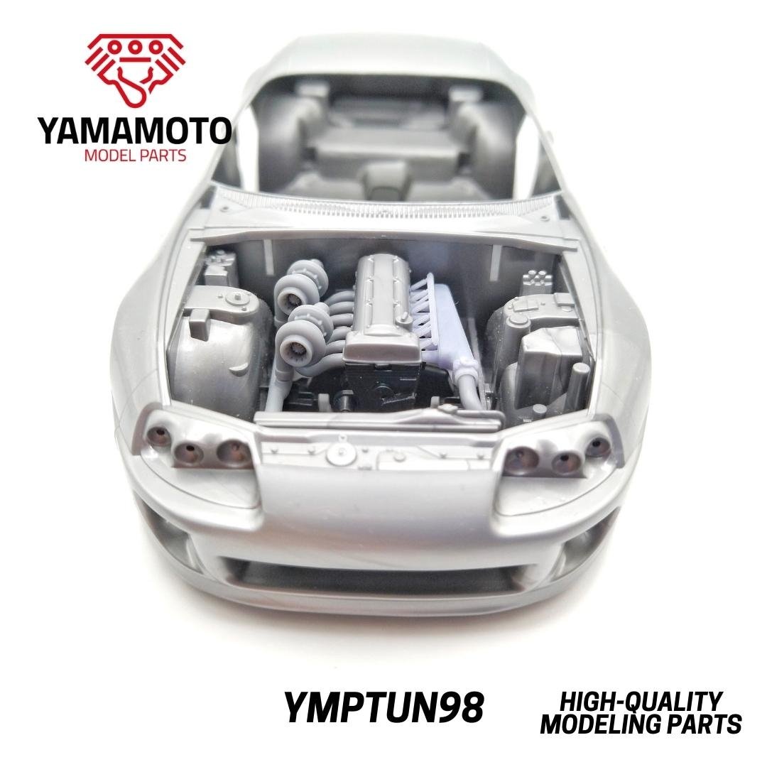 Yamamoto YMPTUN98 2JZ Twin Turbo Kit for Tamiya 24123 1/24 – image 2